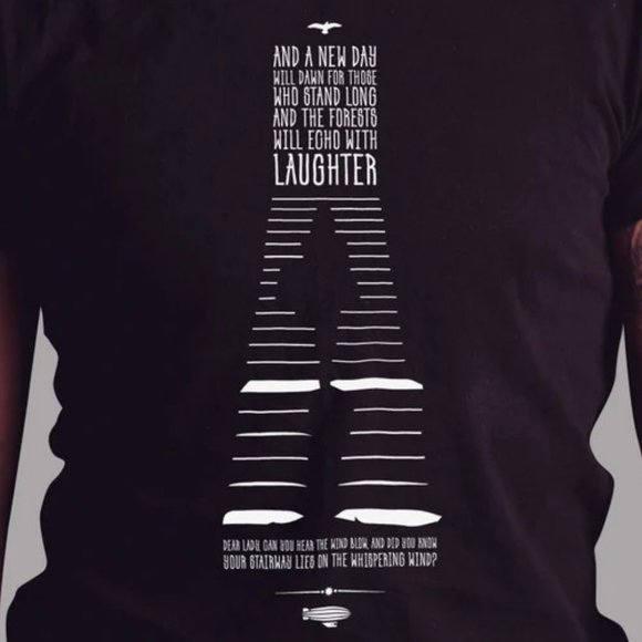 Led Zeppelin Stairway To Heaven Inspired T-shirt Design Band T-Shirt Unisex - Picture 2 of 5